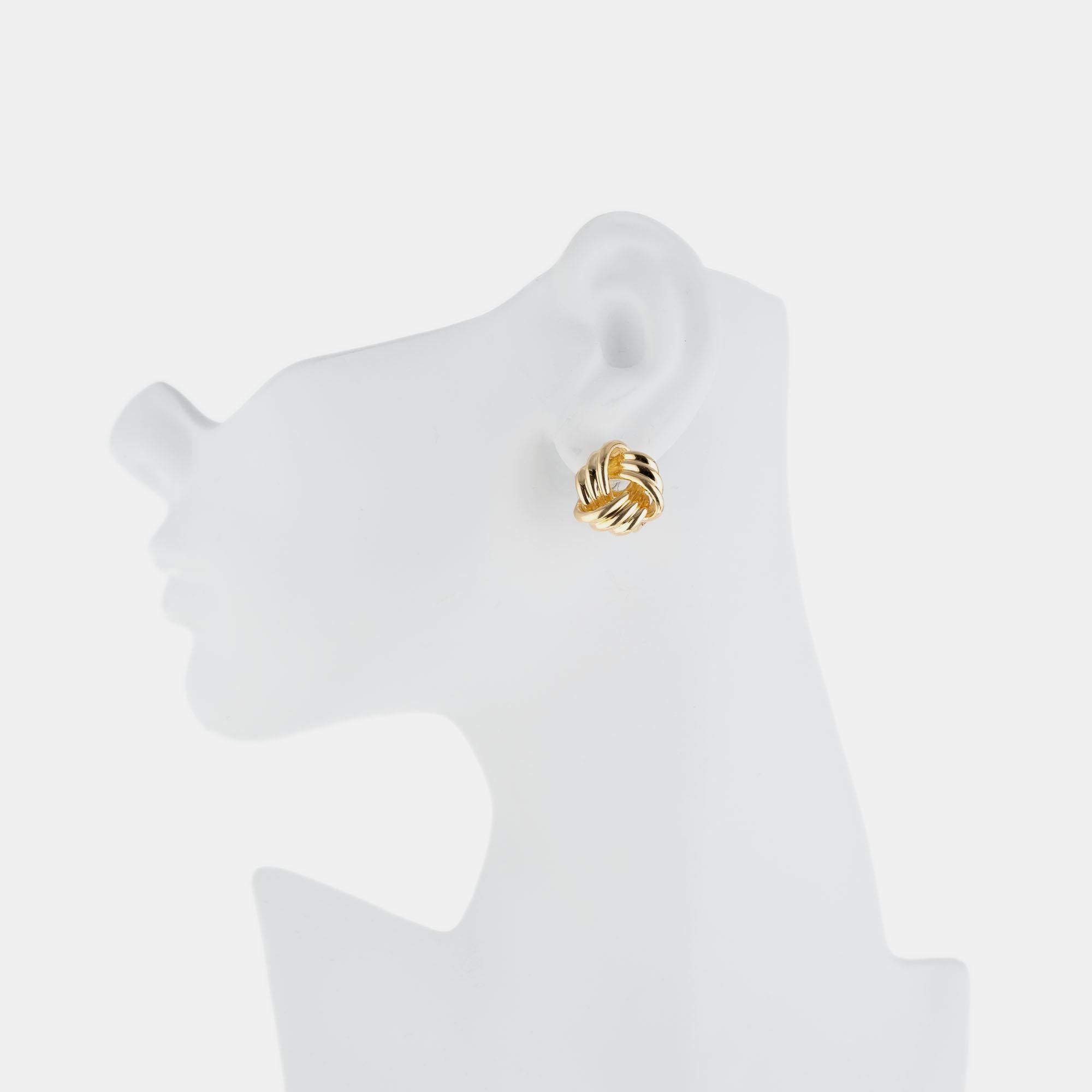 Women's Tiffany & Co. Yellow Gold Love Knot Earrings