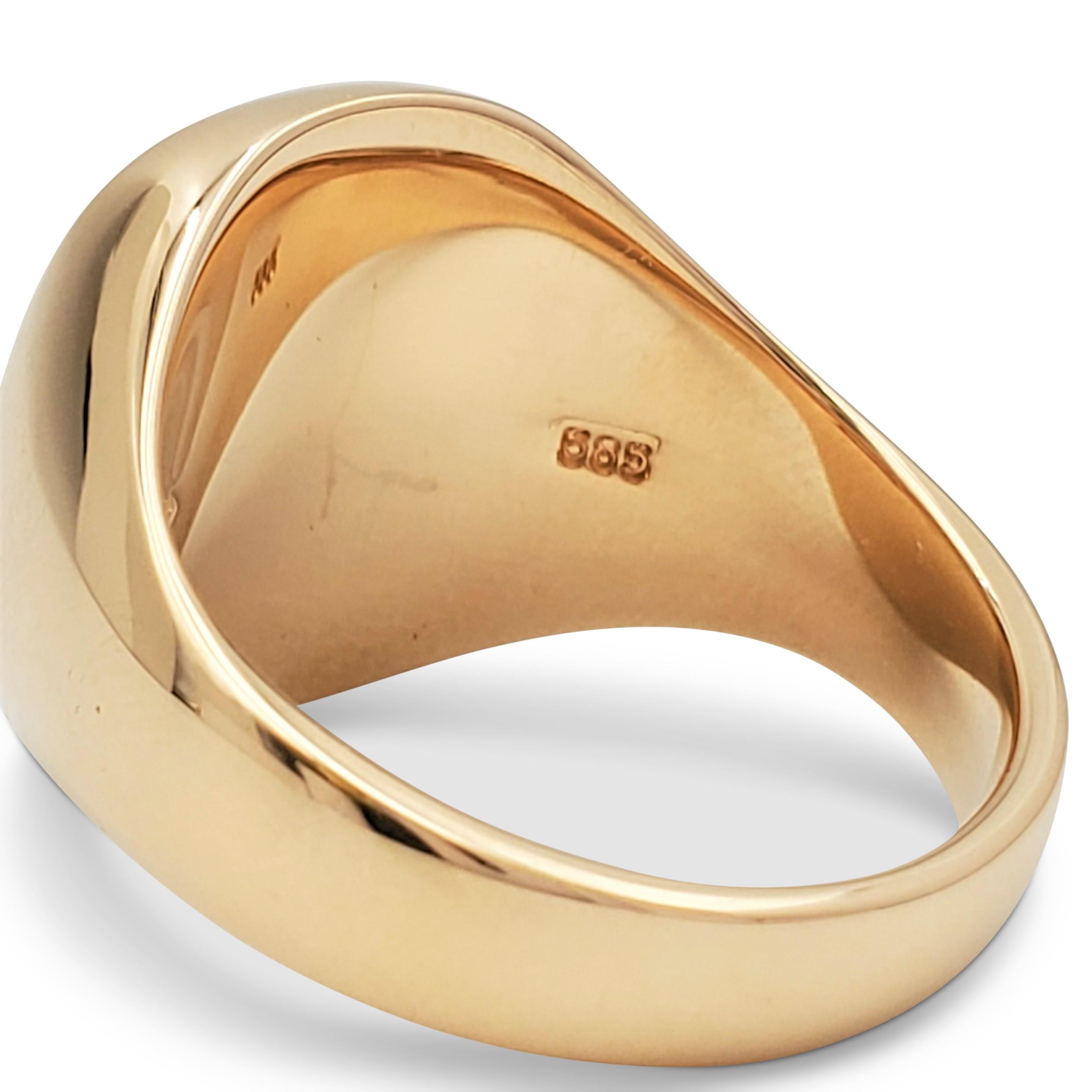 Tiffany & Co. Gelbgold Herren Siegelring 1