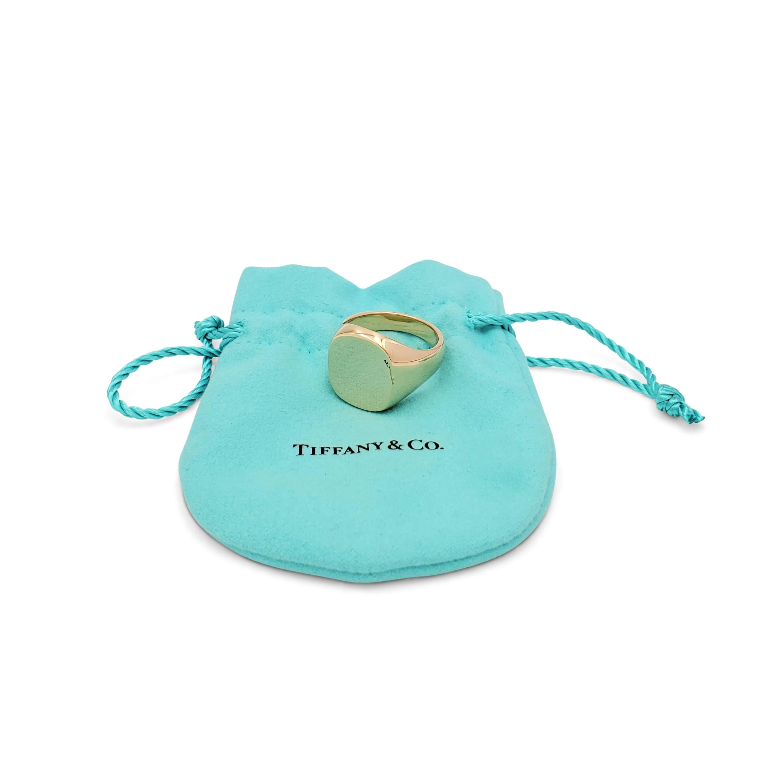 Tiffany & Co. Gelbgold Herren Siegelring 2