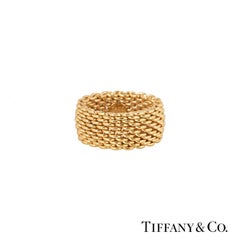 Tiffany & Co. Yellow Gold Mesh Somerset Ring