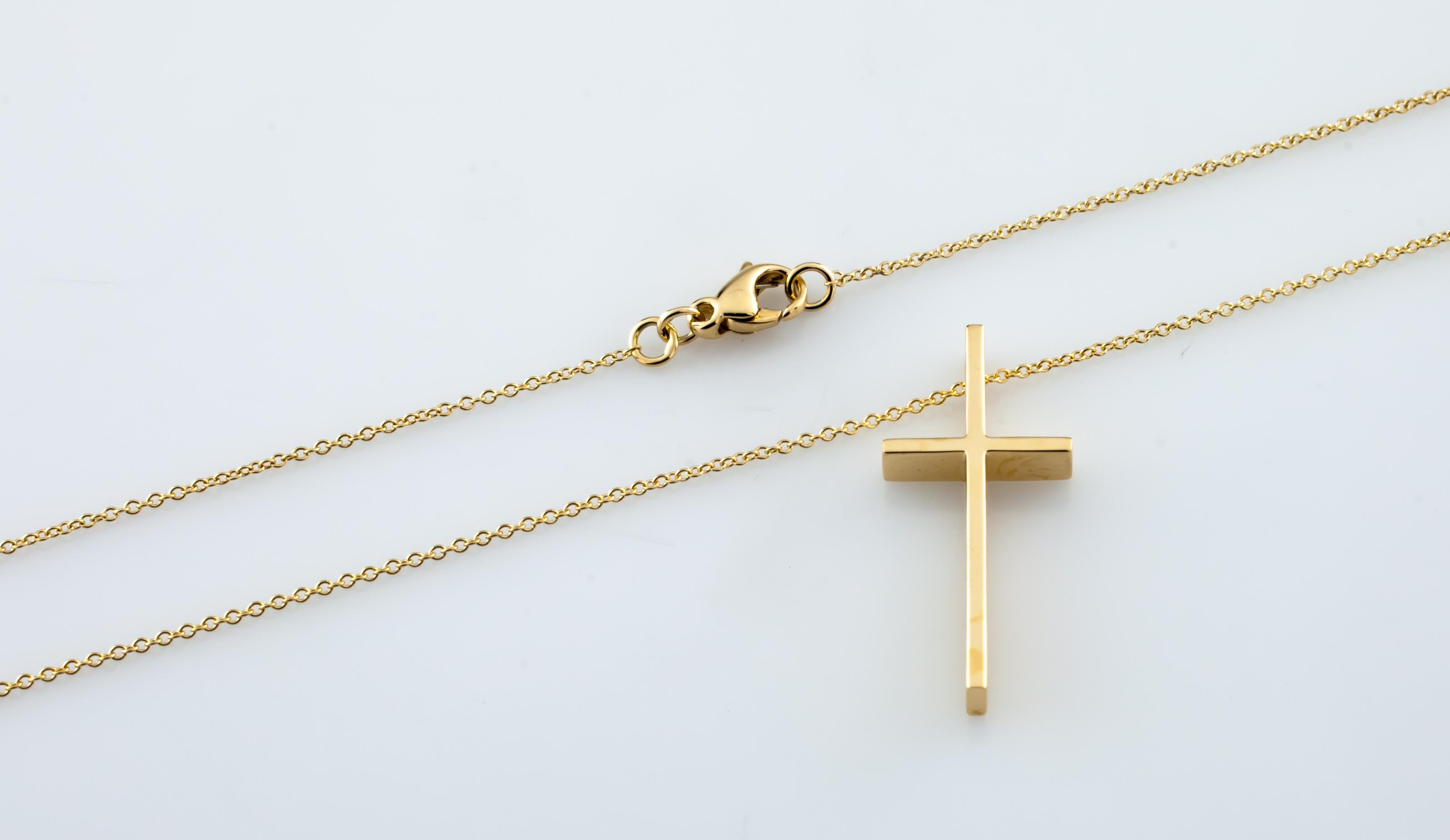 tiffany gold cross