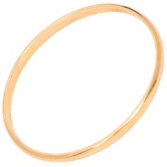 Tiffany & Co. Yellow Gold Oval Bangle Bracelet