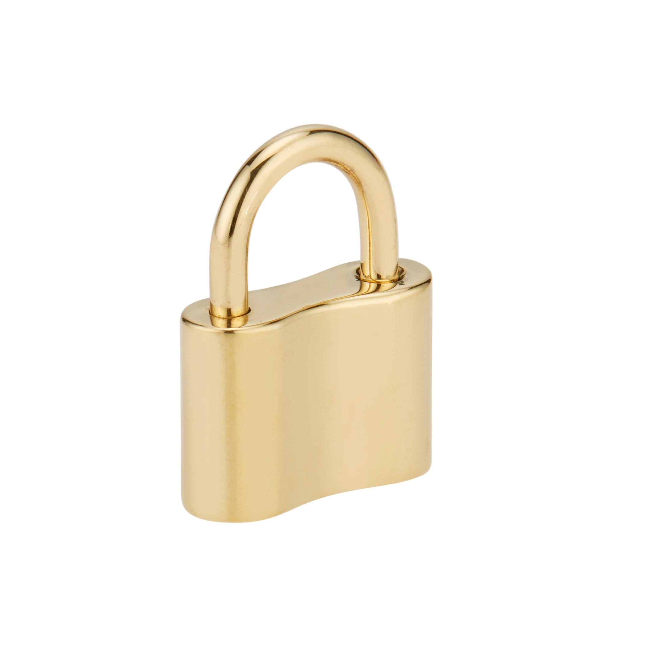 tiffany gold padlock necklace