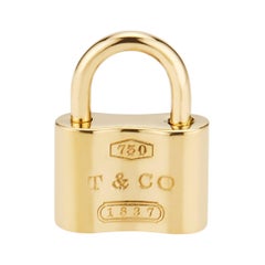 Tiffany & Co Yellow Gold Padlock Charm