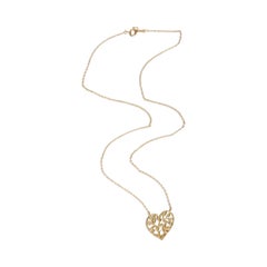 Tiffany & Co. Yellow Gold Paloma Picasso Olive Leaf Heart Pendant