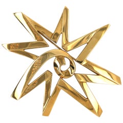 Tiffany & Co Yellow Gold Paloma Picasso Star Pin