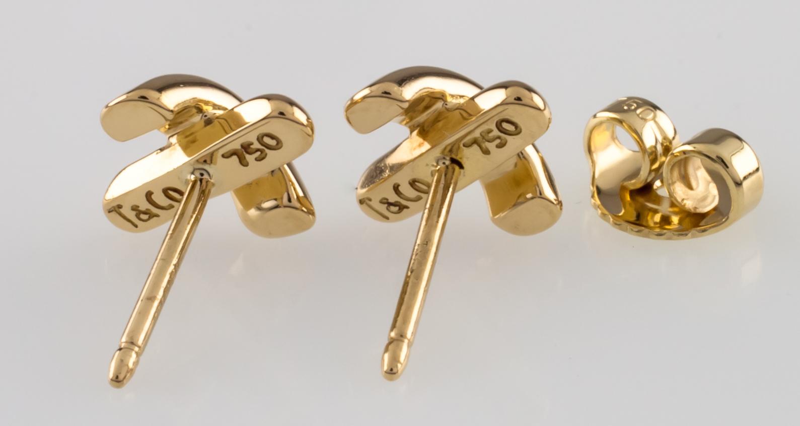 Gorgeous 18k Yellow Gold Earrings by Tiffany & Co.
Feature Paloma Picasso's Trademark 