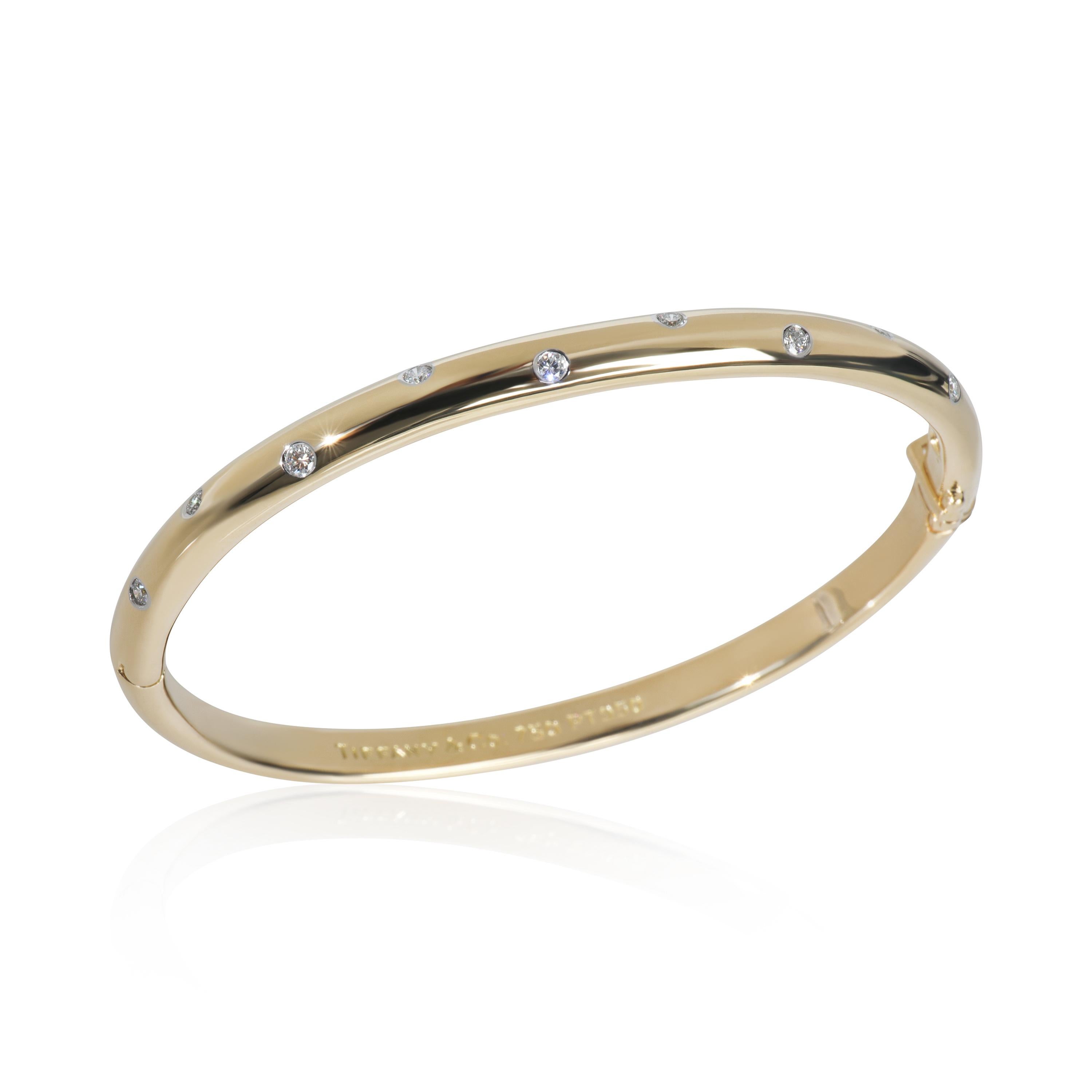 Tiffany & Co. Bracelet Etoile en or jaune et platine avec diamants en vente 1