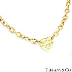 Tiffany & Co. Yellow Gold Return to Tiffany Heart Chocker Necklace