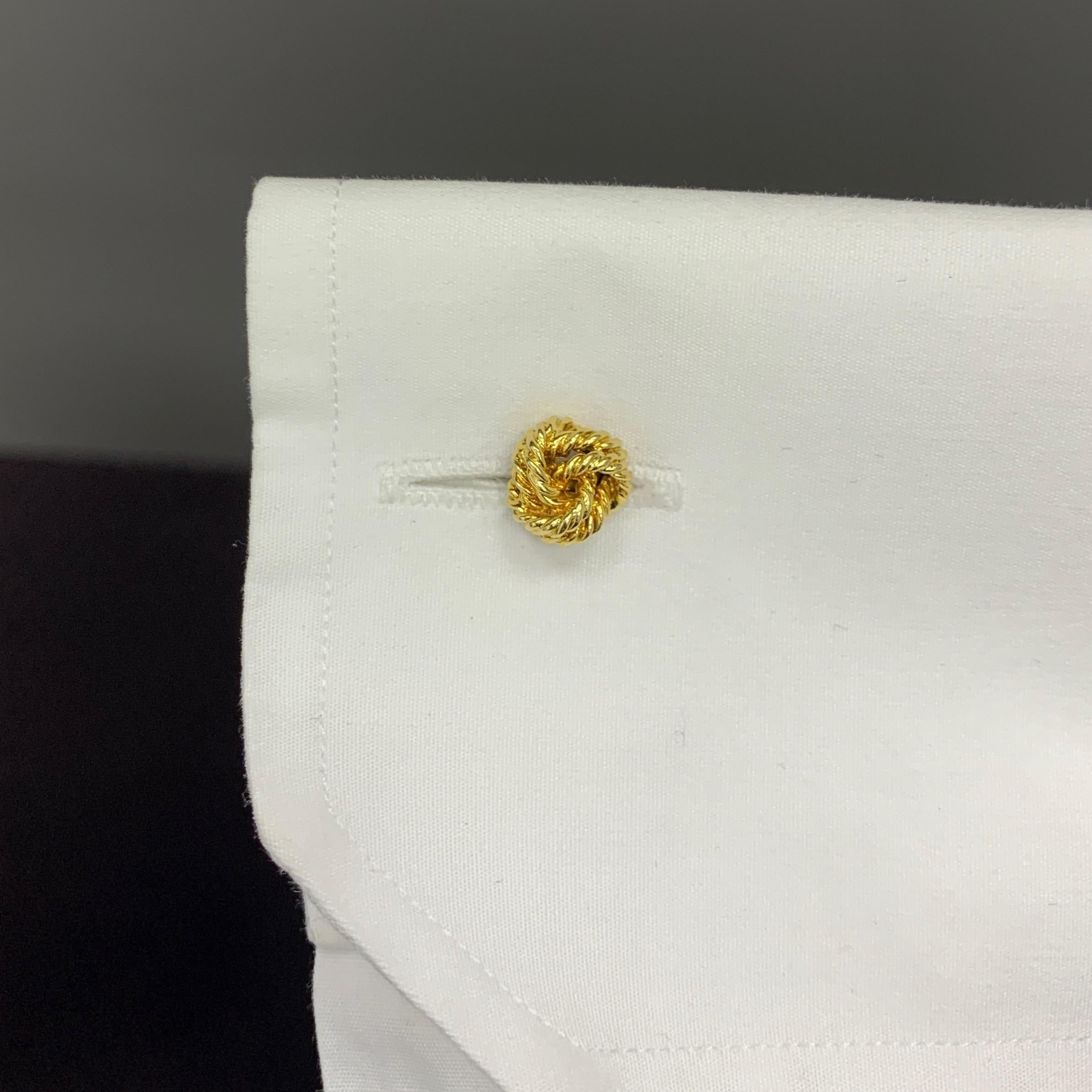 Tiffany & Co. Yellow Gold Rope Cufflinks For Sale 5