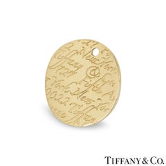 Tiffany & Co. Yellow Gold Round Notes Pendant