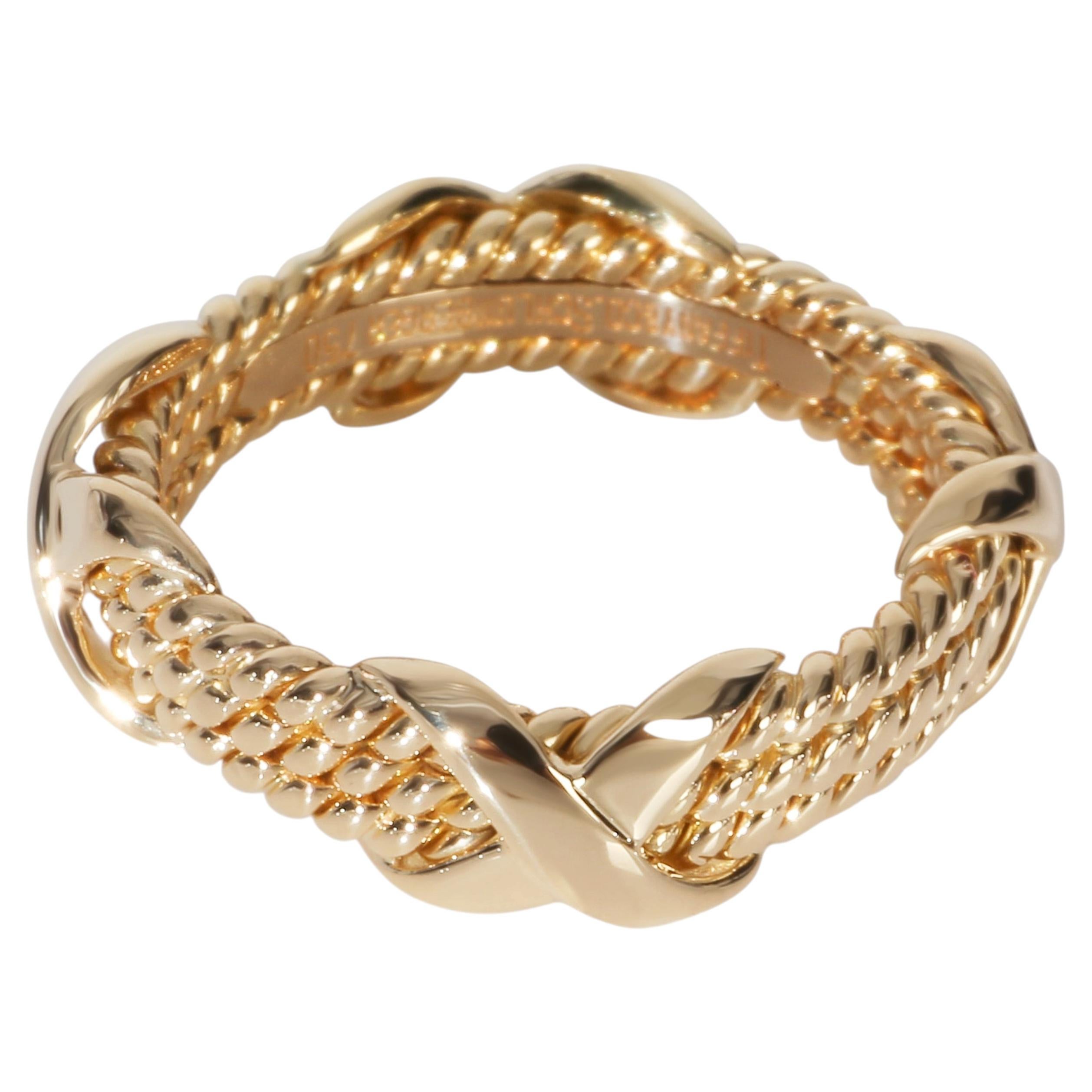 Tiffany & Co. Yellow Gold  Schlumberger X Ring