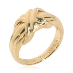 Tiffany & Co. Yellow Gold Signature X Ring