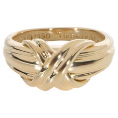 Tiffany & Co. Yellow Gold Signature X Ring