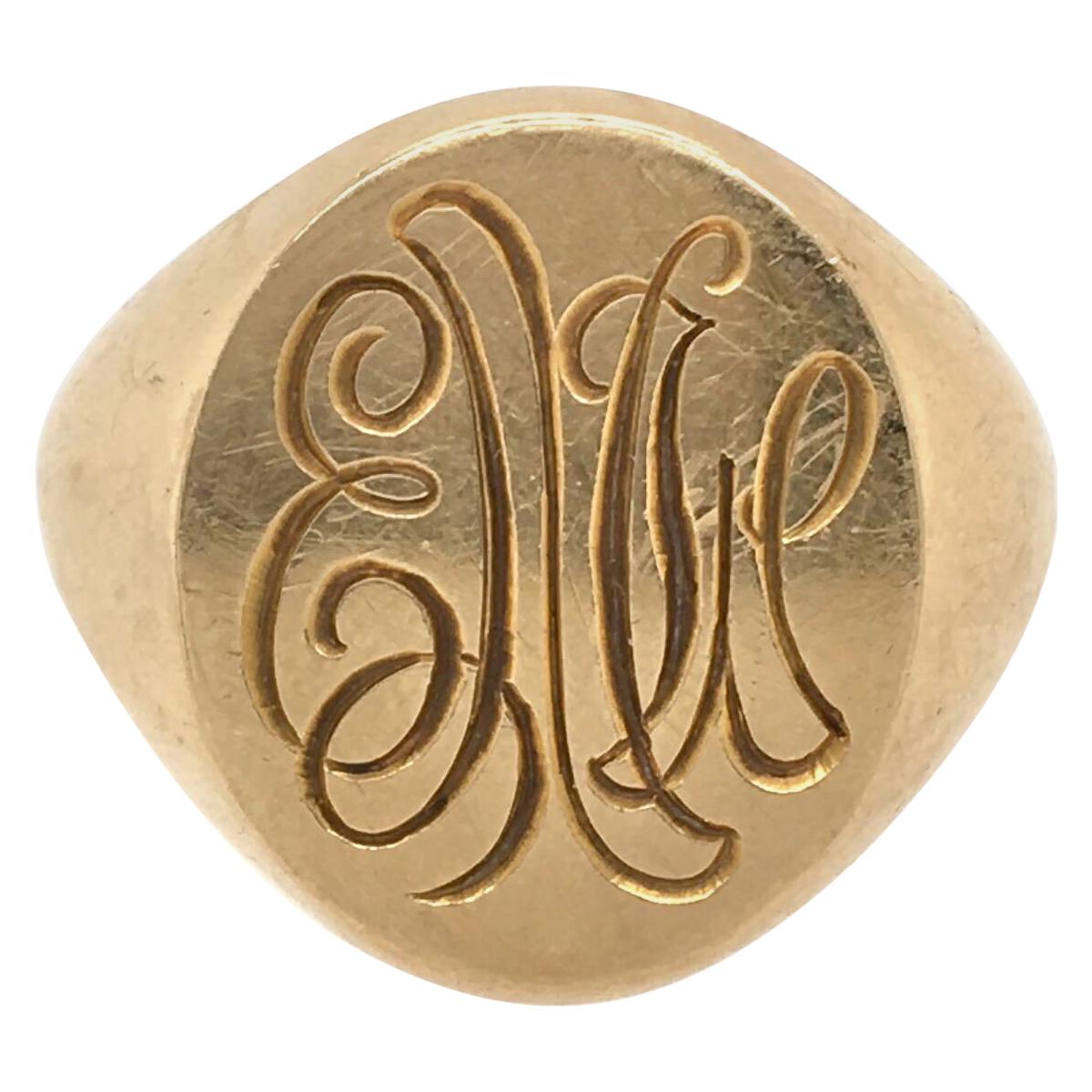 Tiffany 
Co., Yellow Gold Signet Ring