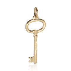 Tiffany & Co. Yellow Gold Small Oval Key Pendant
