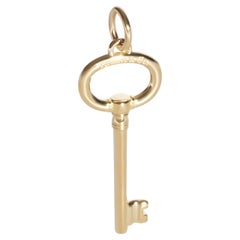 Tiffany & Co. Yellow Gold Small Oval Key Pendant