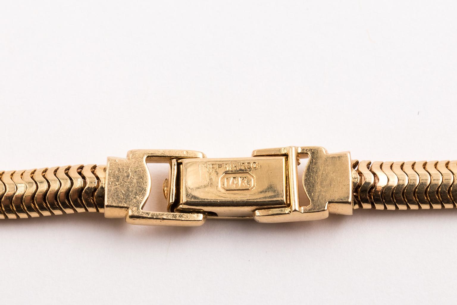 vintage gold snake chain