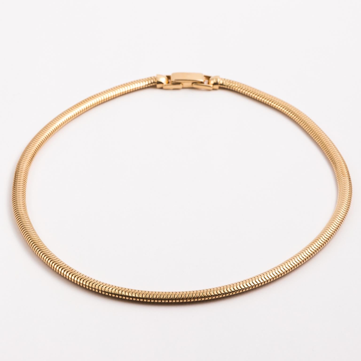 Modern Tiffany & Co. Yellow Gold Snake Chain Necklace