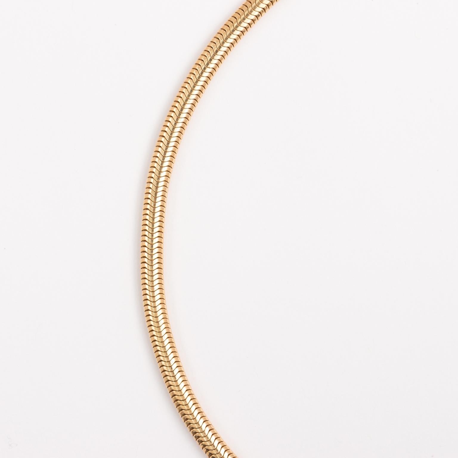 Women's Tiffany & Co. Yellow Gold Snake Chain Necklace