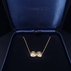 Tiffany & Co. Yellow Gold Spiro Pendant Necklace