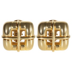 Tiffany & Co. Ohrringe „Biscayne“ mit quadratischem Fenster aus Gelbgold