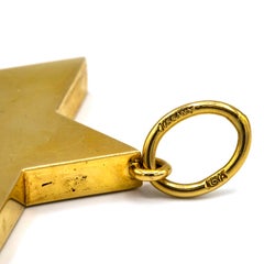 Tiffany & Co. Yellow Gold Star of David Vintage Charm Pendant