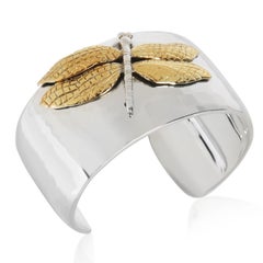 Tiffany & Co. Yellow Gold & Sterling Silver  Dragonfly Bracelet