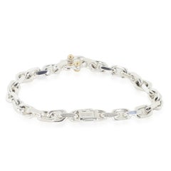 Tiffany & Co. Yellow Gold & Sterling Silver  Makers Mark Bracelet