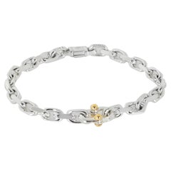 Tiffany & Co. Oro amarillo y plata de ley Pulsera Makers Mark