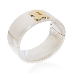 Tiffany & Co. Yellow Gold & Sterling Silver Wide Lock Bracelet