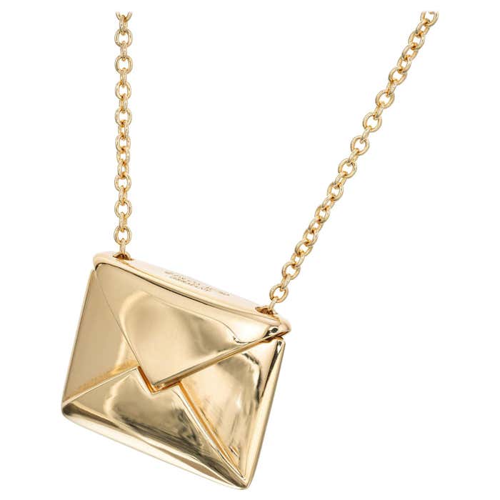 Tiffany and co envelope necklace Clearance