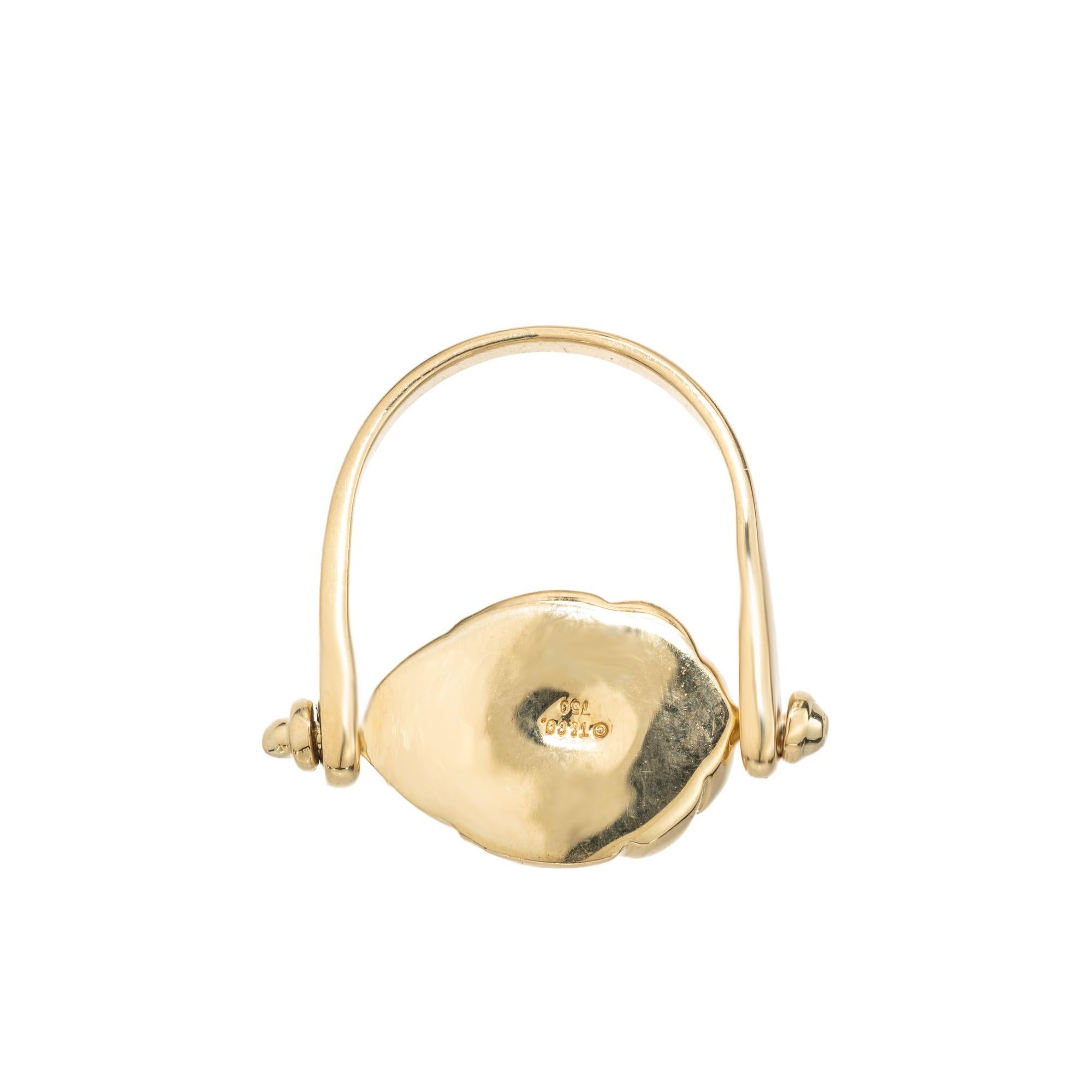 De las mujeres Tiffany & Co. Anillo Escarabajo Giratorio de Oro Amarillo en venta