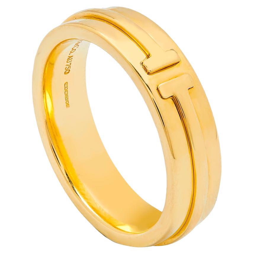 Tiffany & Co yellow gold T ring