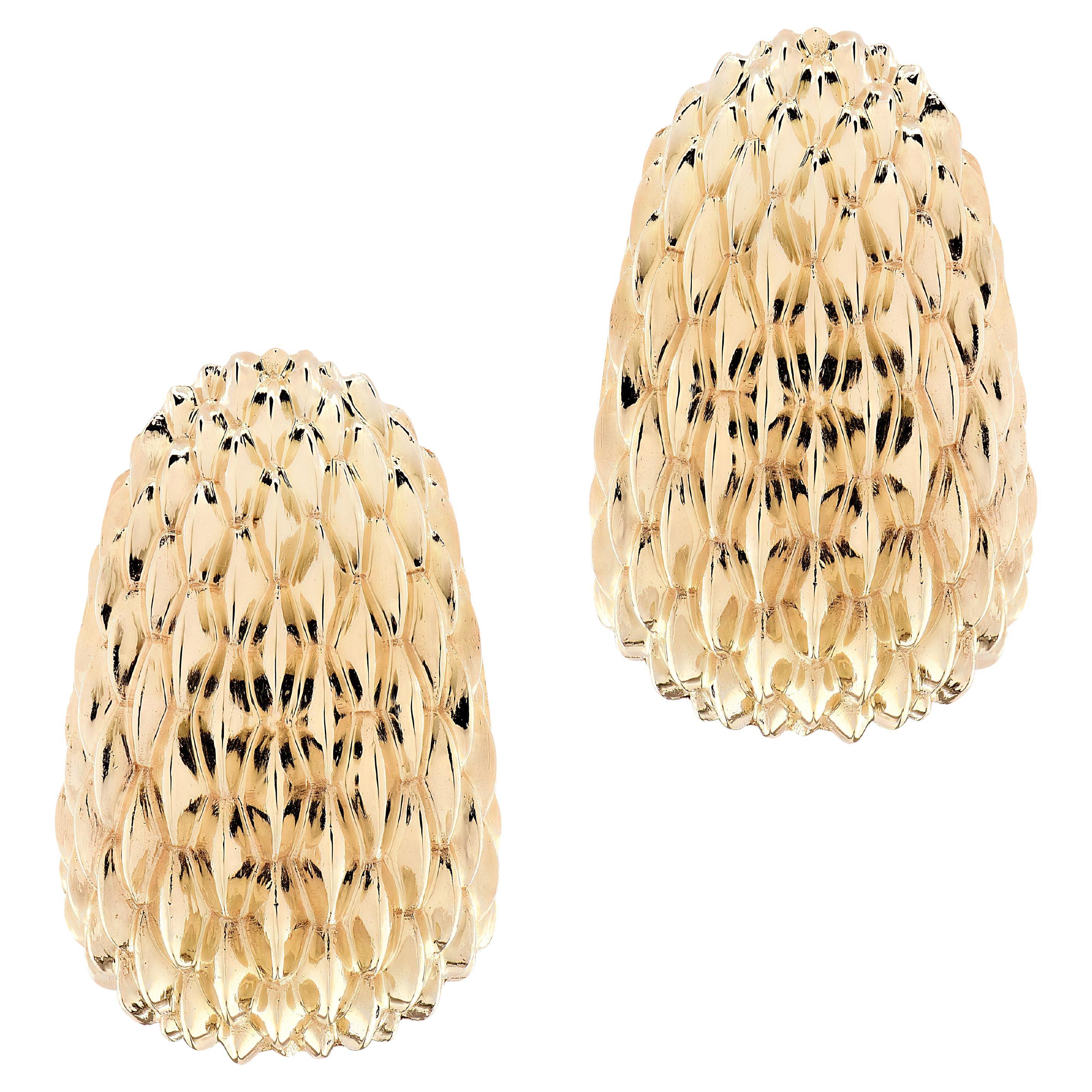 Tiffany 
Co. Pendientes Cúpula Texturizados Oro Amarillo en venta