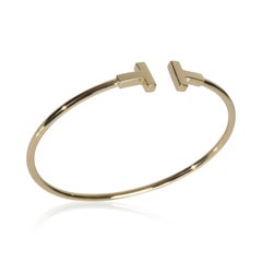 Tiffany & Co. Yellow Gold  Tiffany T Narrow Wire Bracelet