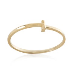 Tiffany & Co. Yellow Gold Tiffany T T1 Narrow Hinged Bracelet