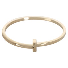 Tiffany & Co. Yellow Gold Tiffany T T1 Narrow Hinged Bracelet