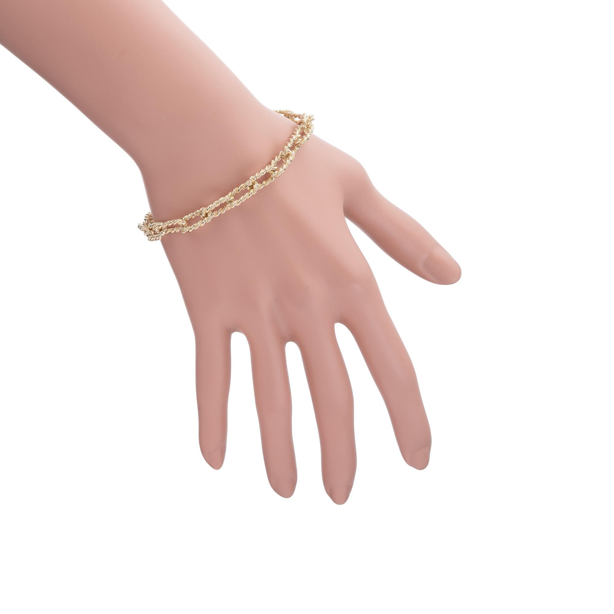 Tiffany & Co. Bracelet à maillons en or jaune en vente 1