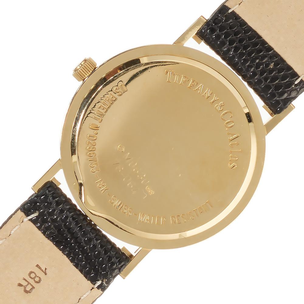 Tiffany & Co Yellow Gold Unisex Atlas Wristwatch 3