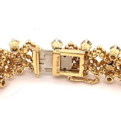 Tiffany & Co. Yellow Gold Vintage Diamond Bracelet 5 Carat of Diamonds