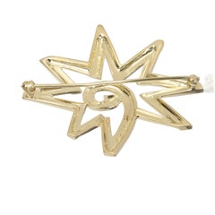 Tiffany & Co. Yellow Gold  Vintage Paloma Picasso Star Brooch
