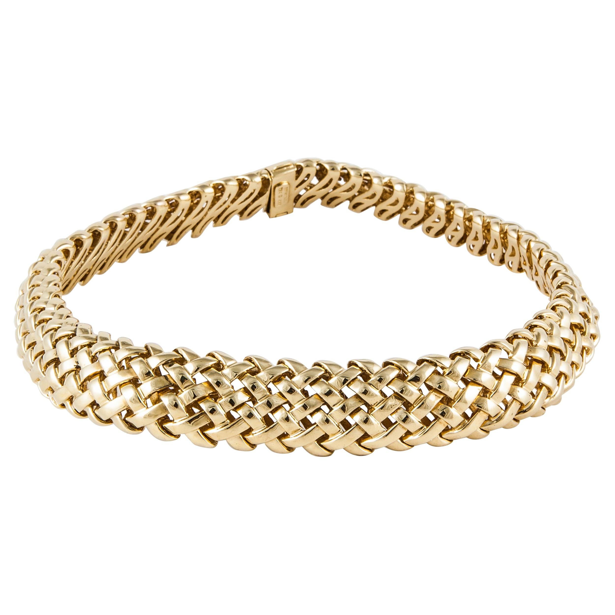 Tiffany & Co. Yellow Gold Woven Necklace