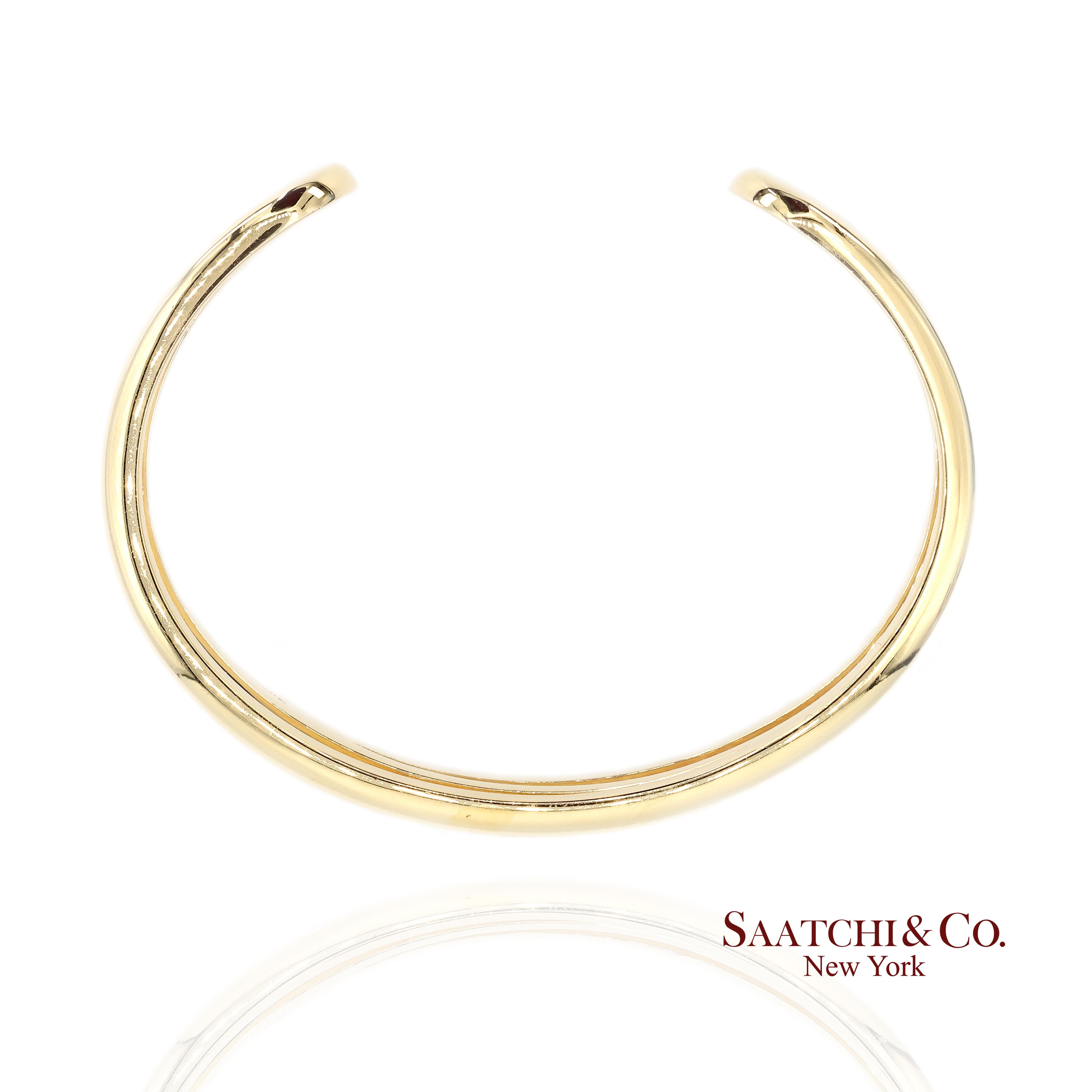 Tiffany & Co. Pulsera Puño Zigzag Oro Amarillo 18k en venta 1