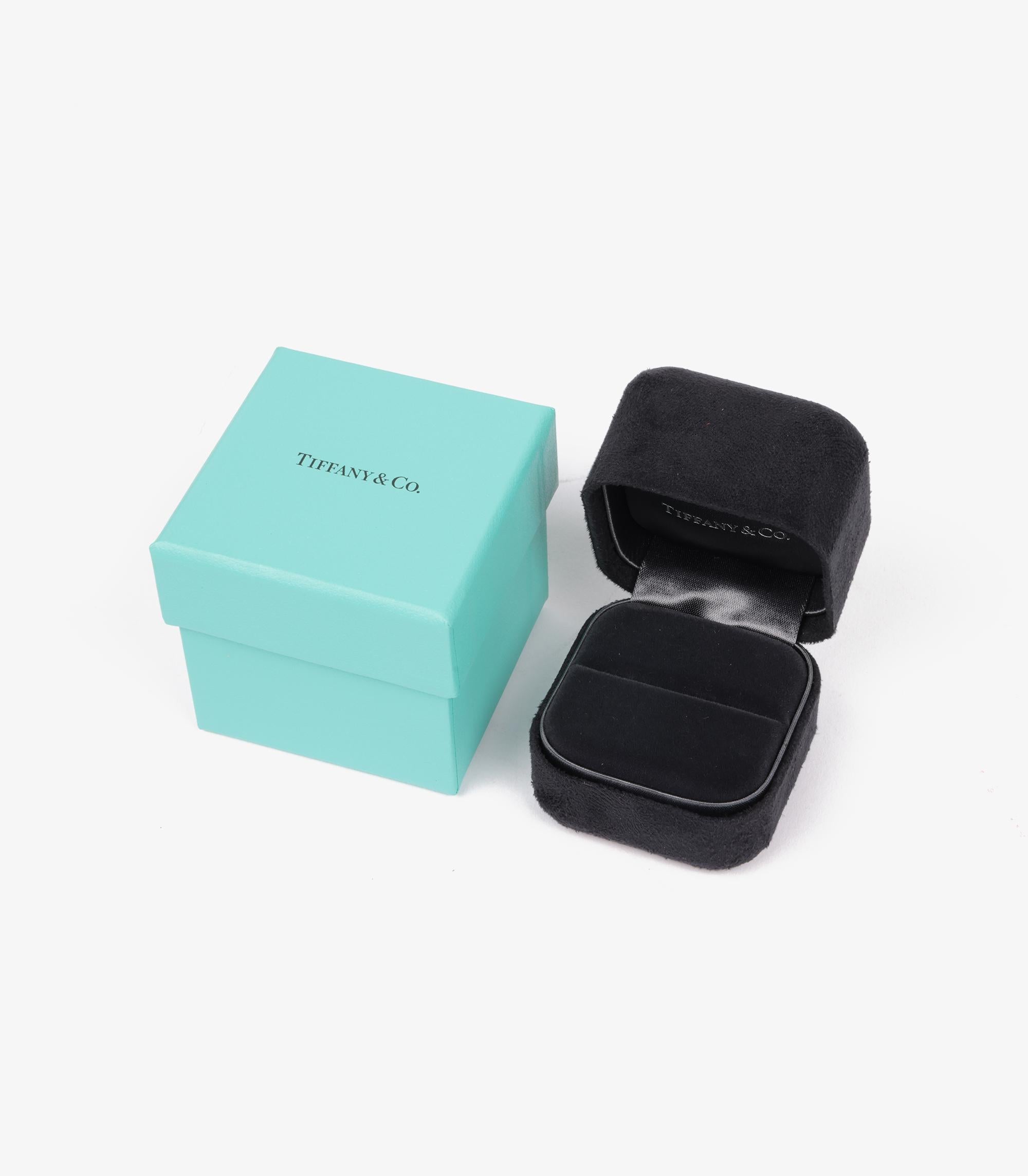 Tiffany & Co. Yellow Sapphire And Diamond Platinum Half Eternity Ring 2