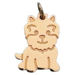 Tiffany & Co. Yorkie Dog 18k Rose Gold Charm Pendant