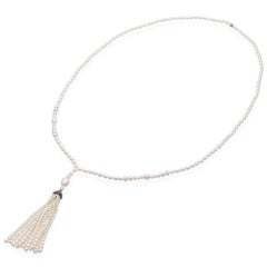 Tiffany & Co Ziegfeld Collection Tassel Freshwater Pearl Necklace