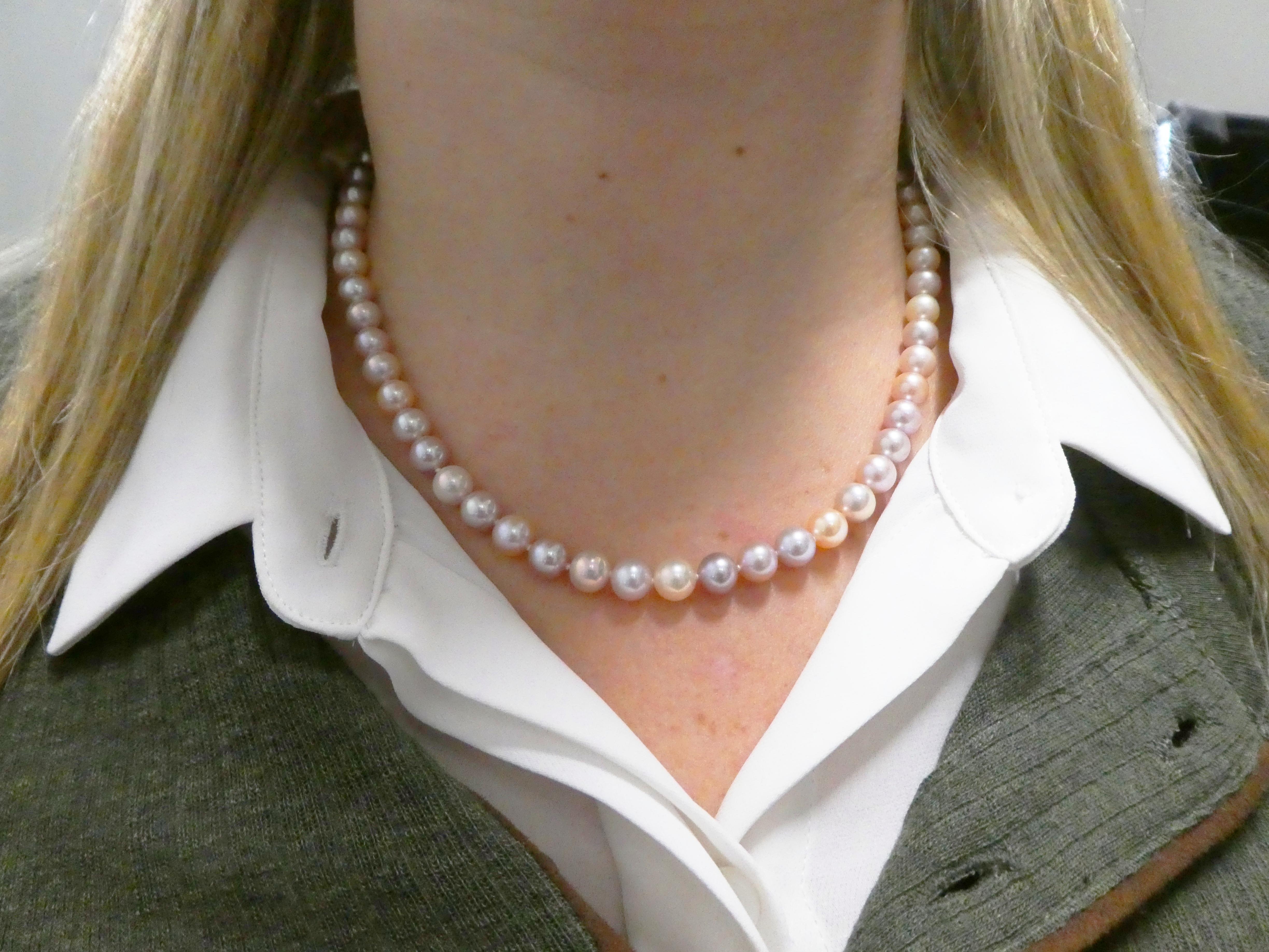 pink pearl necklace tiffany