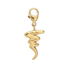 Tiffany & Co Zig Zag Charm Paloma Picasso Estate Pendentif Squiggle en or 18k