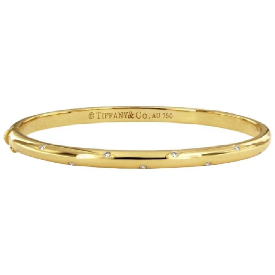 tiffany gold bracelet with diamonds